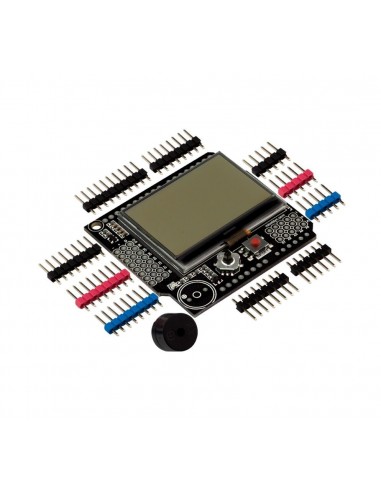 Graphic LCD 128x64 Buzzer Shield compatible for Arduino Uno, Mega 2560, Leonardo