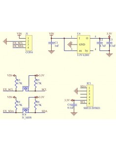 Temperature and Humidity Sensor with I2C Si7021 10*12mm 2