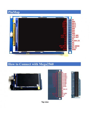 3.5" TFT LCD 320X480 for MEGA 2560 R3