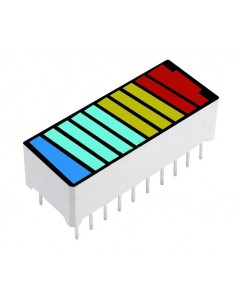 10 Segment 4 Color LED Battery Level Bar