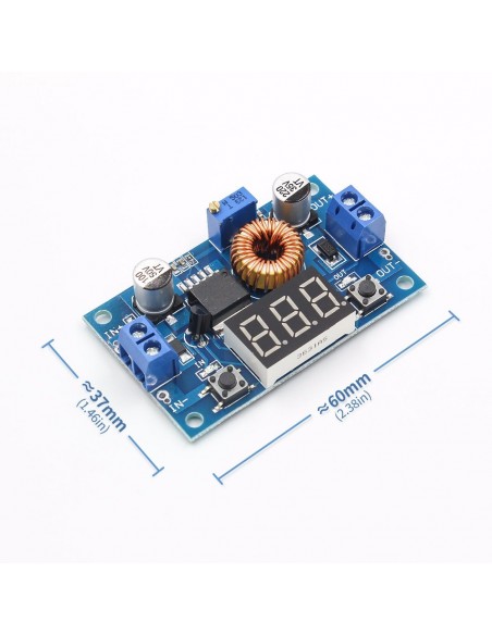 XL4015 DC-DC 75W 5A LED (4-38V to 1.25-36V)