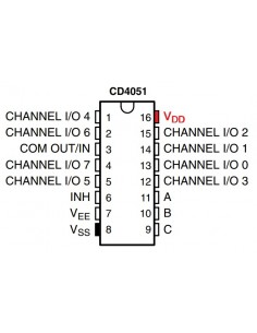 CD4051 (DIP 16) 2