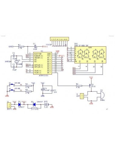 4 Bits Electronic Clock - DIY Kit