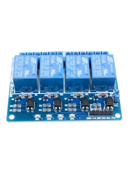 Реле - 4 канала 12V low level