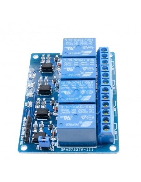 Реле - 4 канала 12V low level