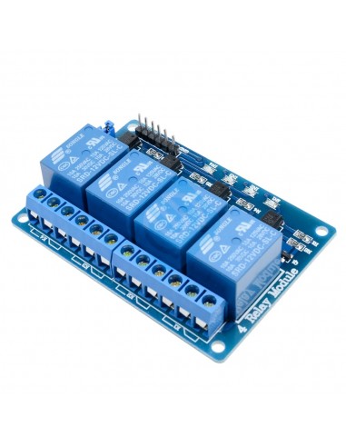 Реле - 4 канала 12V low level