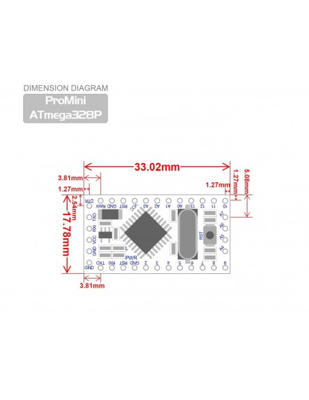 ProMini ATmega328P - 5V, 16Mhz