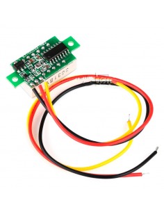 DC Voltmeter 0.28" 0-100V Three Wire BLUE 2