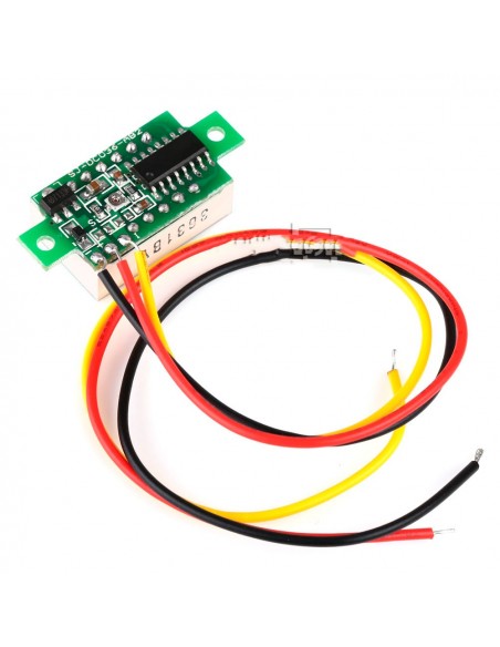 DC Voltmeter 0.28" 0-100V Three Wire BLUE