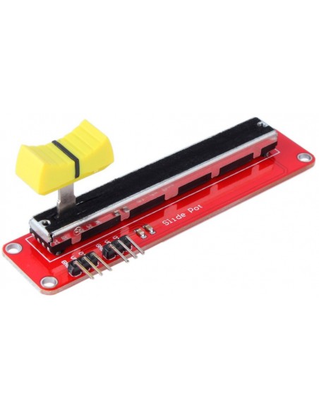 Slide position potentiometer (analog). 10KOhm RED Slide position potentiometer (analog). 10KOhm RED
