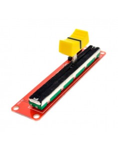 Slide position potentiometer (analog). 10KOhm RED 2