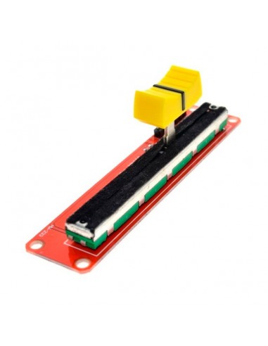 Slide position potentiometer (analog). 10KOhm RED