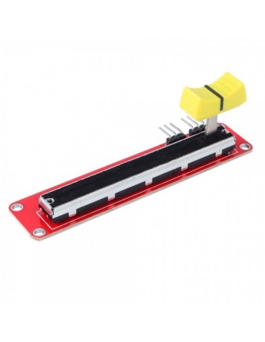 Slide position potentiometer (analog). 10KOhm RED