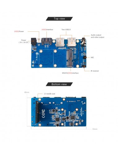 Orange Pi NAS Expansion board Interface board Development board beyond Raspberry Pi