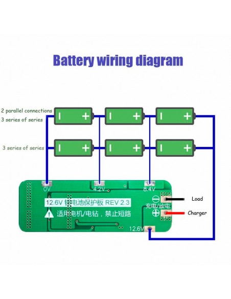 3S 20A Li-ion Lithium Battery 18650 Charger Protection Board BMS 12.6V