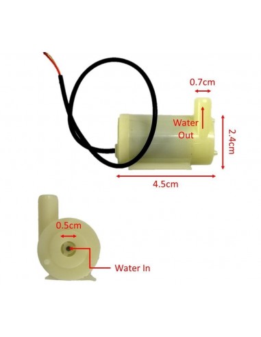 Micro submersible water pump