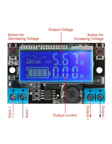 DC-DC Step Down Converter 5-23V 3A LCD