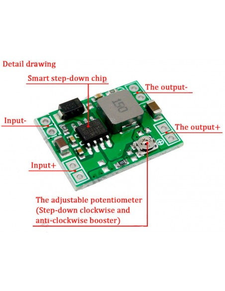 MP1584EN - ЗА adjustable step-down module