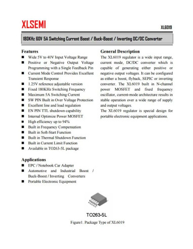 XL6019 DC-DС 20W 5-32V to 1.3-35V