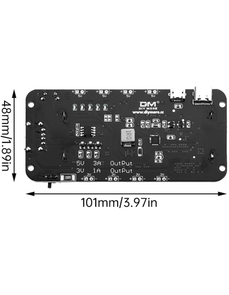 18650 Lithium Battery Shield V8 2WAY