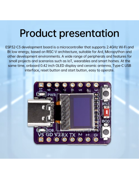 ESP32-C3 WiFi Bluetooth Display
