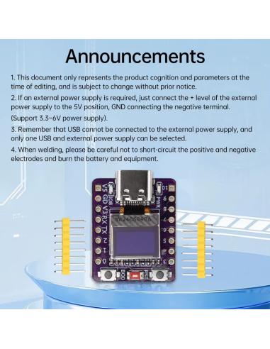 ESP32-C3 WiFi Bluetooth Display