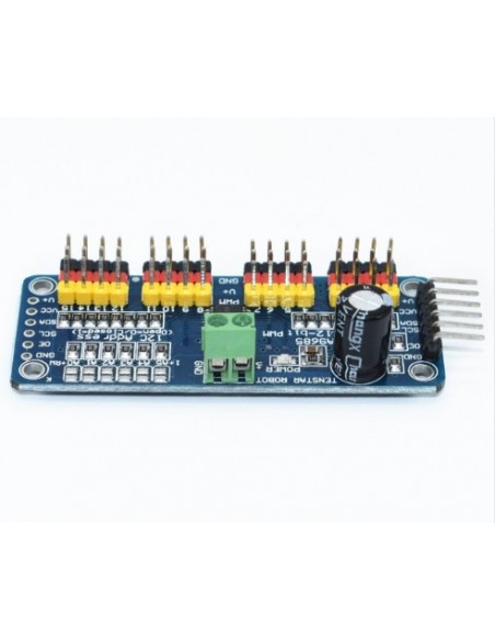 16 Channel 12-bit PWM/Servo Driver (I2C, PCA9685)