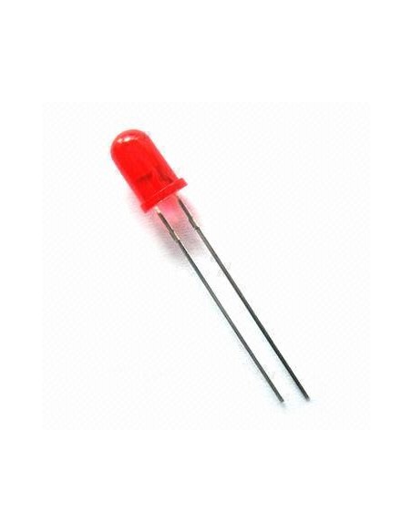 LED RED - 5mm 20mA 1.9V-2.1V