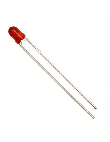 LED RED - 3mm 20mA 1.9V-2.1V