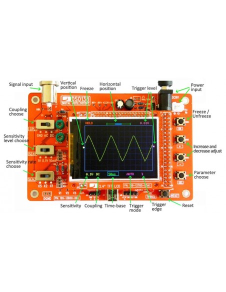 Цифровой осциллограф DSO138 (без SMD)