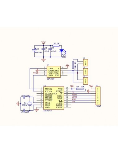 CAN bus module SPI MCP2515 TJA1050