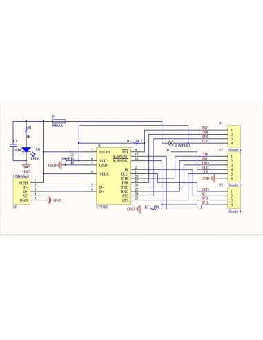 USB to TTL With DTR CP2102
