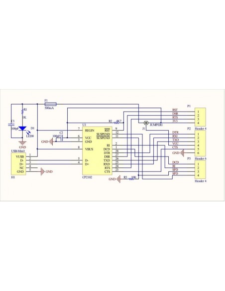 USB to TTL With DTR CP2102