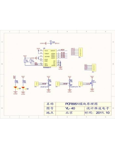 PCF8591 AD / DA converter
